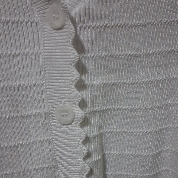 Cyrus Ivory Button-Up Knit Top - Picture 3 of 5